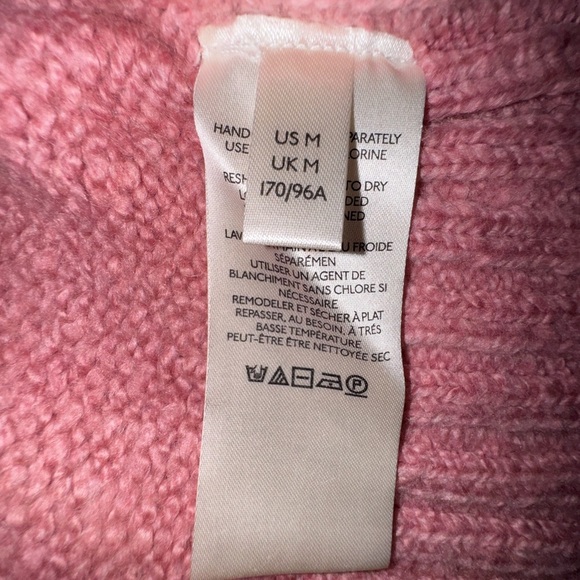 Free People oversized Cozy Pink scoop Neck Sweater. Size Medium. NWOT - Picture 8 of 11